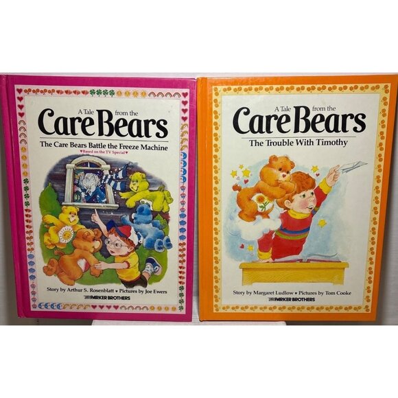 A Tale From The Care Bears Hardcover Books X2 Trouble W/Timothy Freeze Machine - Picture 2 of 11